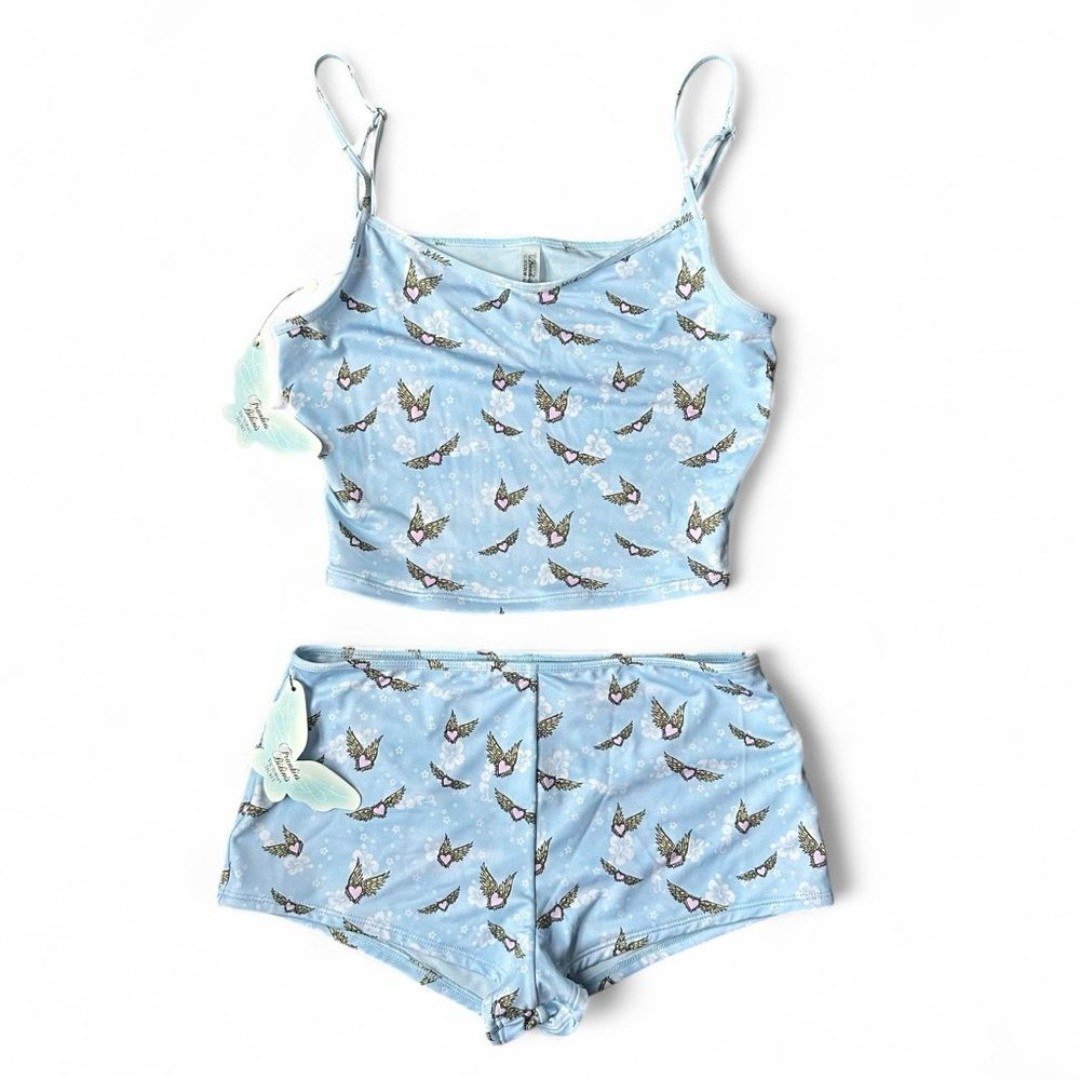 Victoria’s Secret Frankie‘s Bikinis Heaven on Earth Swim Set M