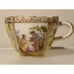 Antique Porcelain Cup Fragonard Romantic Scene Signed Crossed Swords Crown Mark