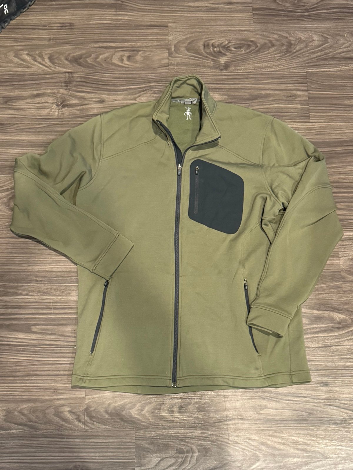 Smartwool Men’s Synergy Merino Wool Jacket Size XL | Green Performance Layer
