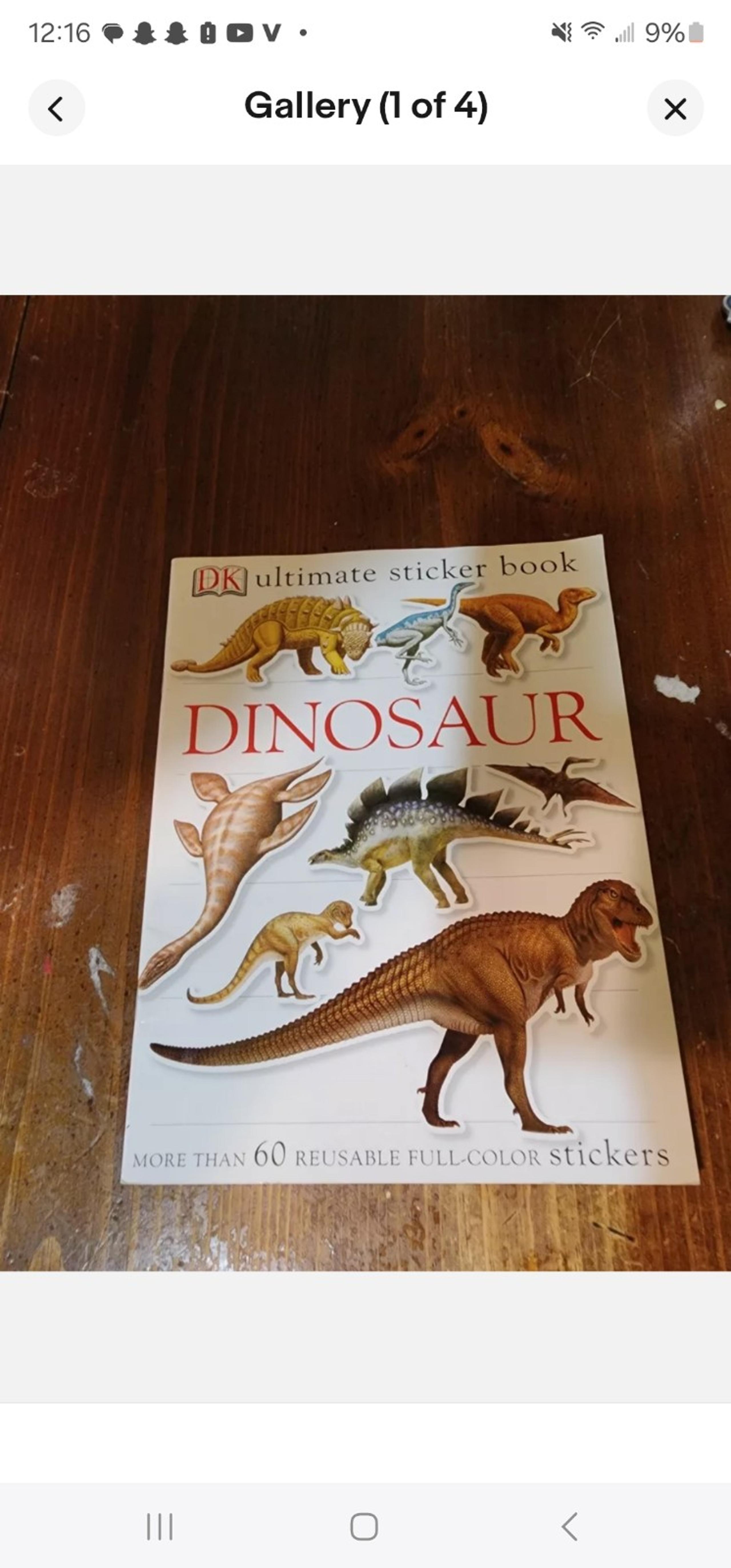 Dinosaur sticker book by John Malam and Publishing Staff - Dorling Kindersley