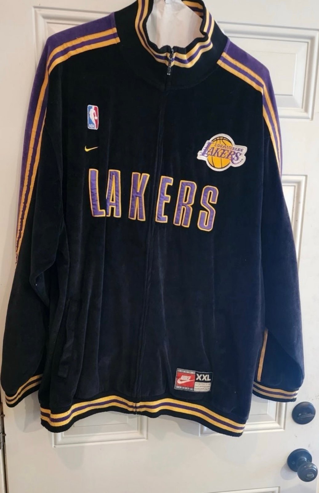 Kobe Bryant 2000s Warmup Long Sleeve Velour Jacket 2XL