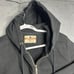 American Giant Women's Heavyweight Full Zip Hoodie Size XL Black USA Made