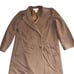 L.L. Bean Women Classic Vintage Wool Overcoat double breasted car camel 14 coat