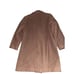 L.L. Bean Women Classic Vintage Wool Overcoat double breasted car camel 14 coat