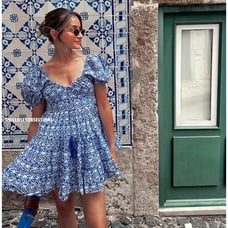 ZARA BLOGGER FAVE!!! A-Line Dress with Balloon Sleeves NWT (M)