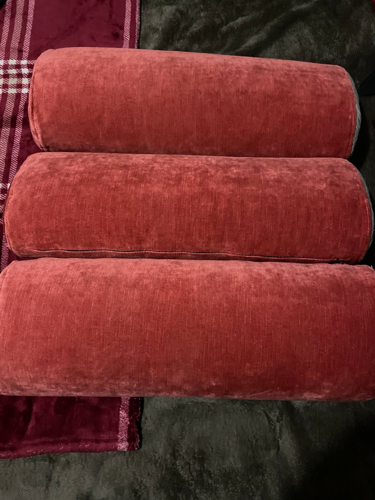3 High End Bolster Pillows