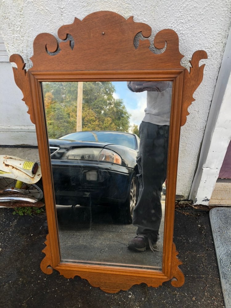 Chippendale Style Maple Wall mirror