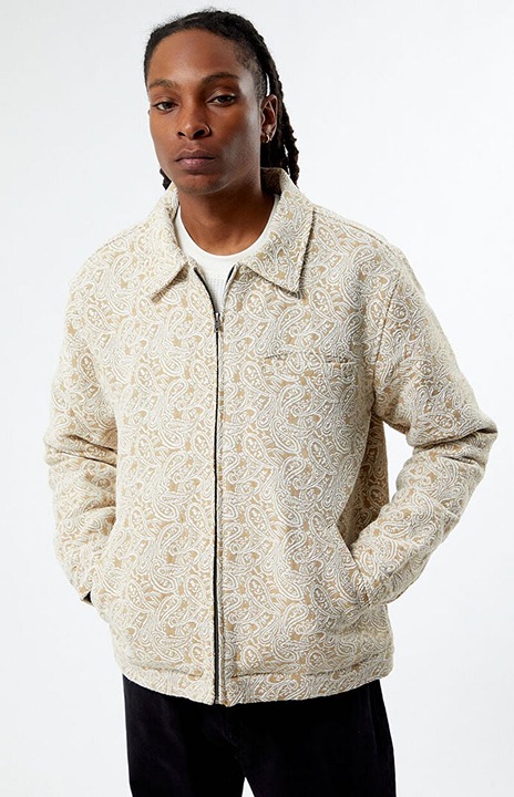 PacSun Luxe Jacquard Gas Jacket - Men's Small