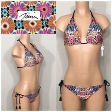 Trina Turk colorful bikini. 6-top/10-bottom. NWT
