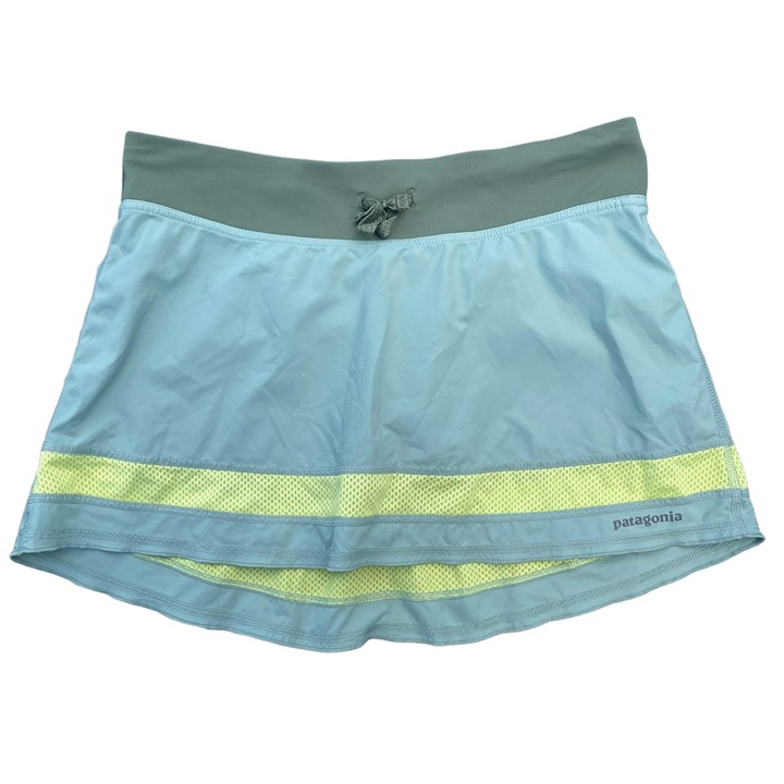 Patagonia Strider Nine Trails Running Skirt Skort athletic green womens small
