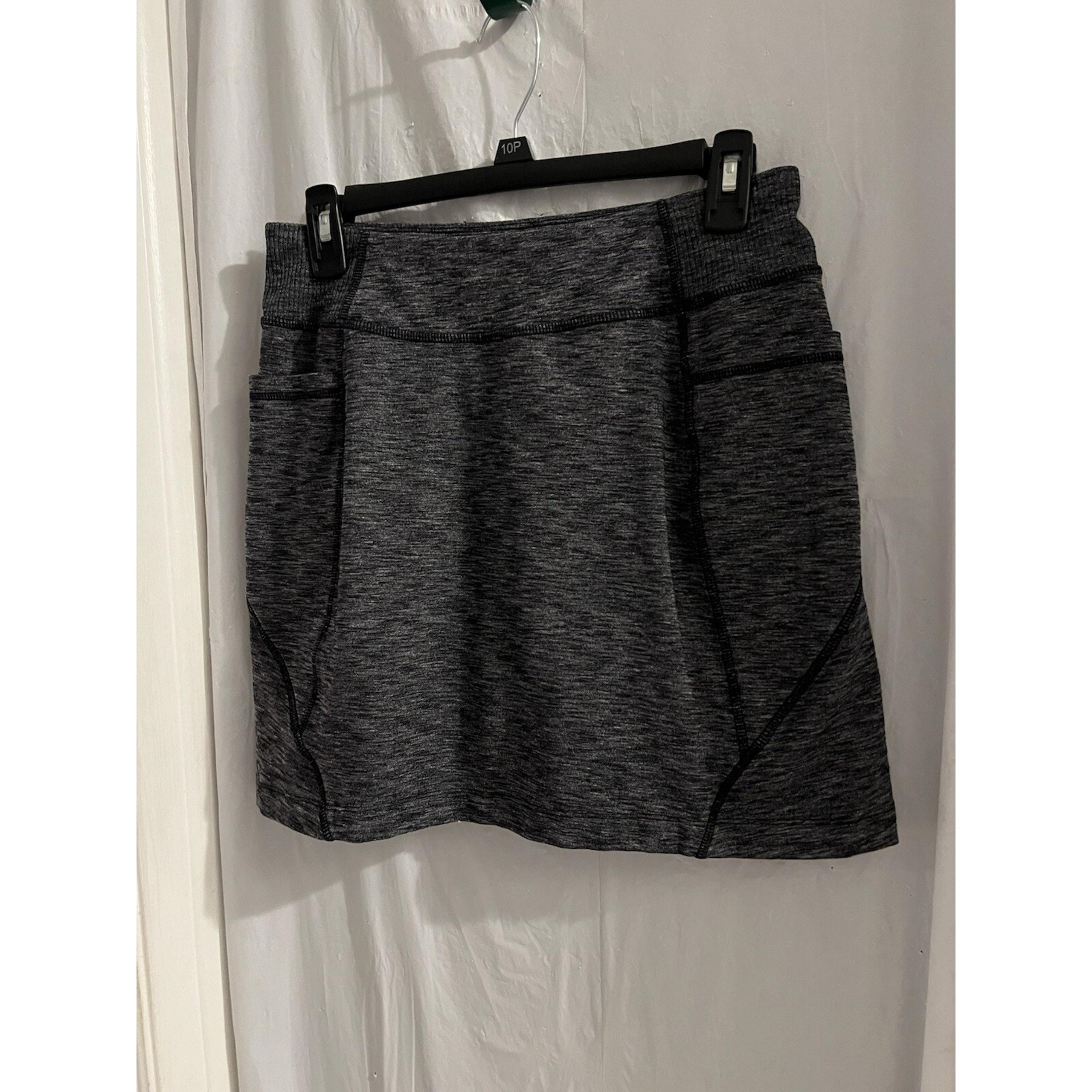 Athleta Activewear Skort Women’s Small Heather Gray Drawstring Elastic Waist Gym