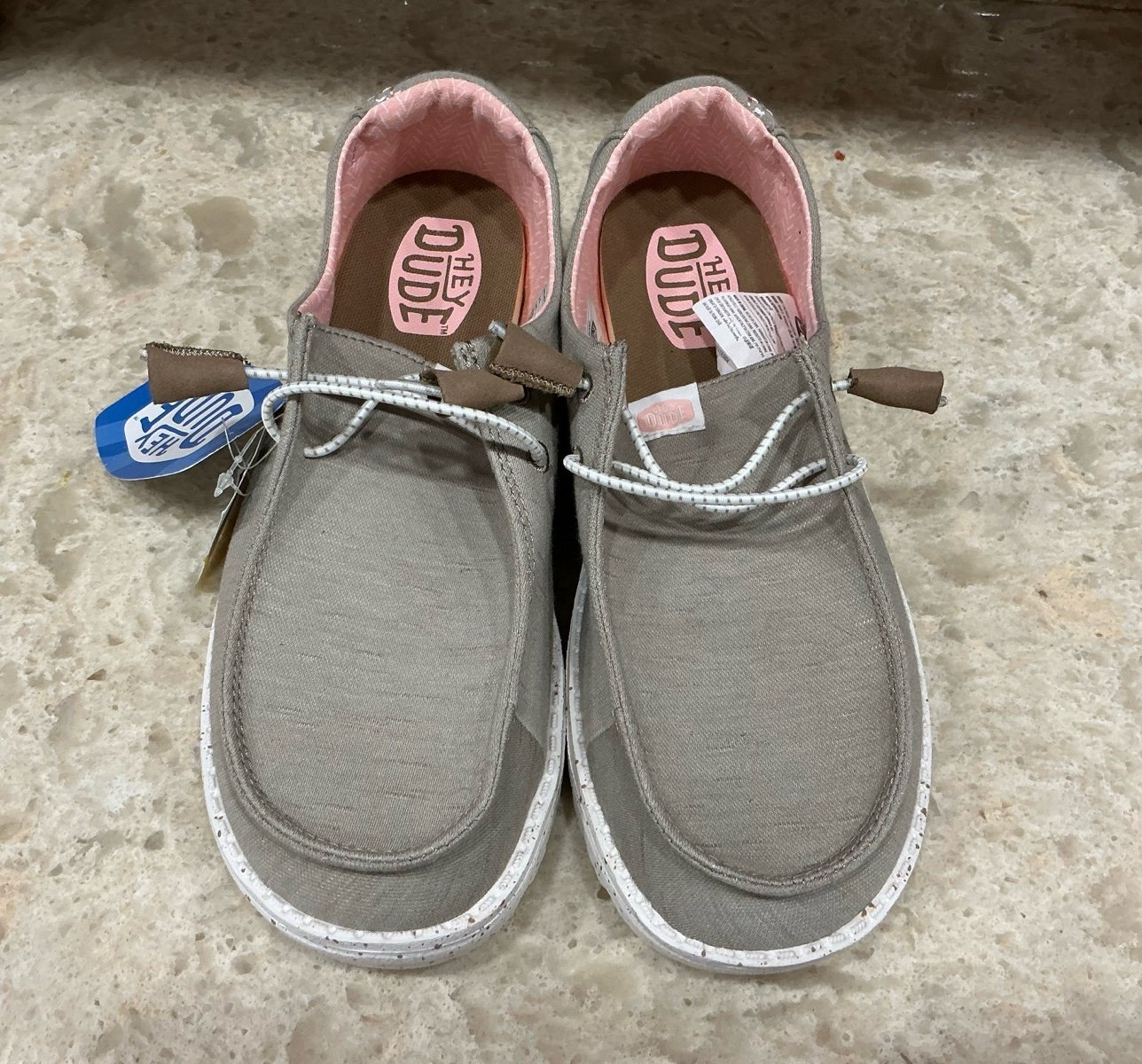 Hey Dude Wendy Heathered Stretch Quarry Sz 9
