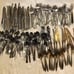 172-Pcs Mixed Stainless Steel & Goldware Flatware Forks, Spoons, Knives