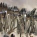 172-Pcs Mixed Stainless Steel & Goldware Flatware Forks, Spoons, Knives