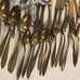 172-Pcs Mixed Stainless Steel & Goldware Flatware Forks, Spoons, Knives