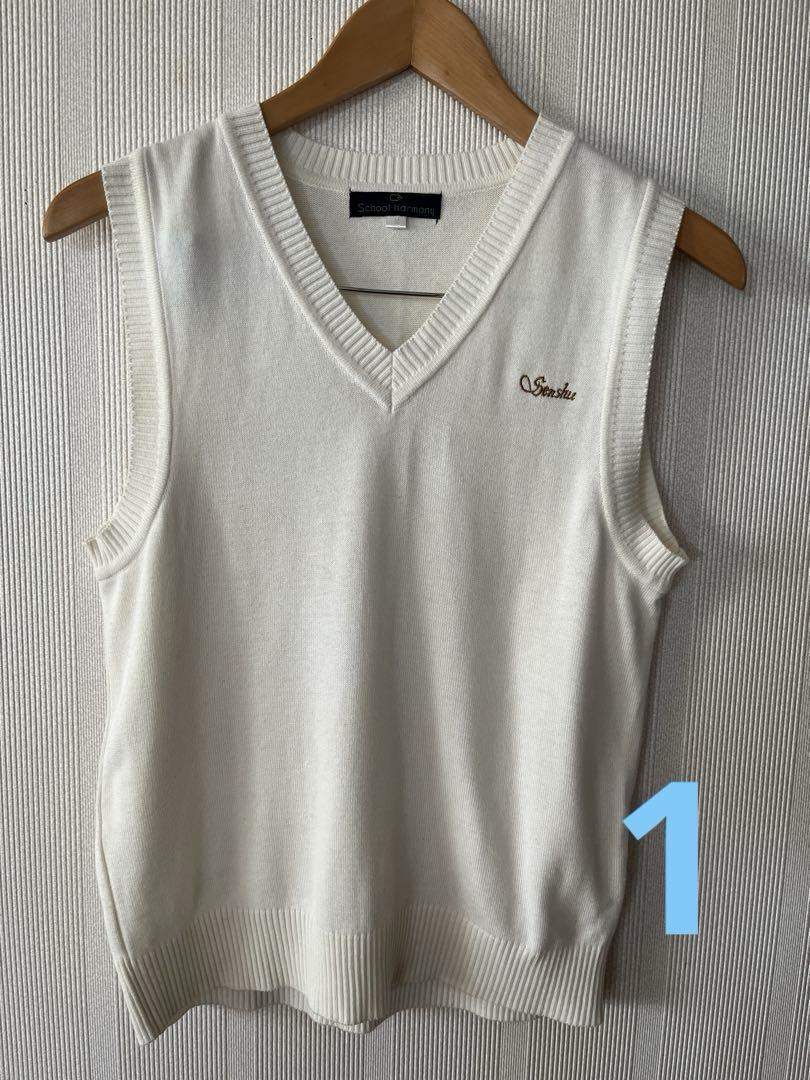 Senmatsu Best V-Neck Sleeveless White 2-Pack M