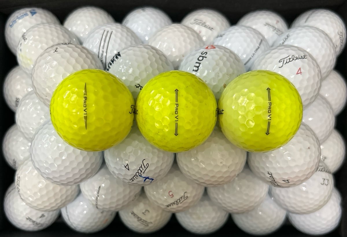 50 Titleist Pro v1/v1x Golf Balls in Good to Near Mint Condition
