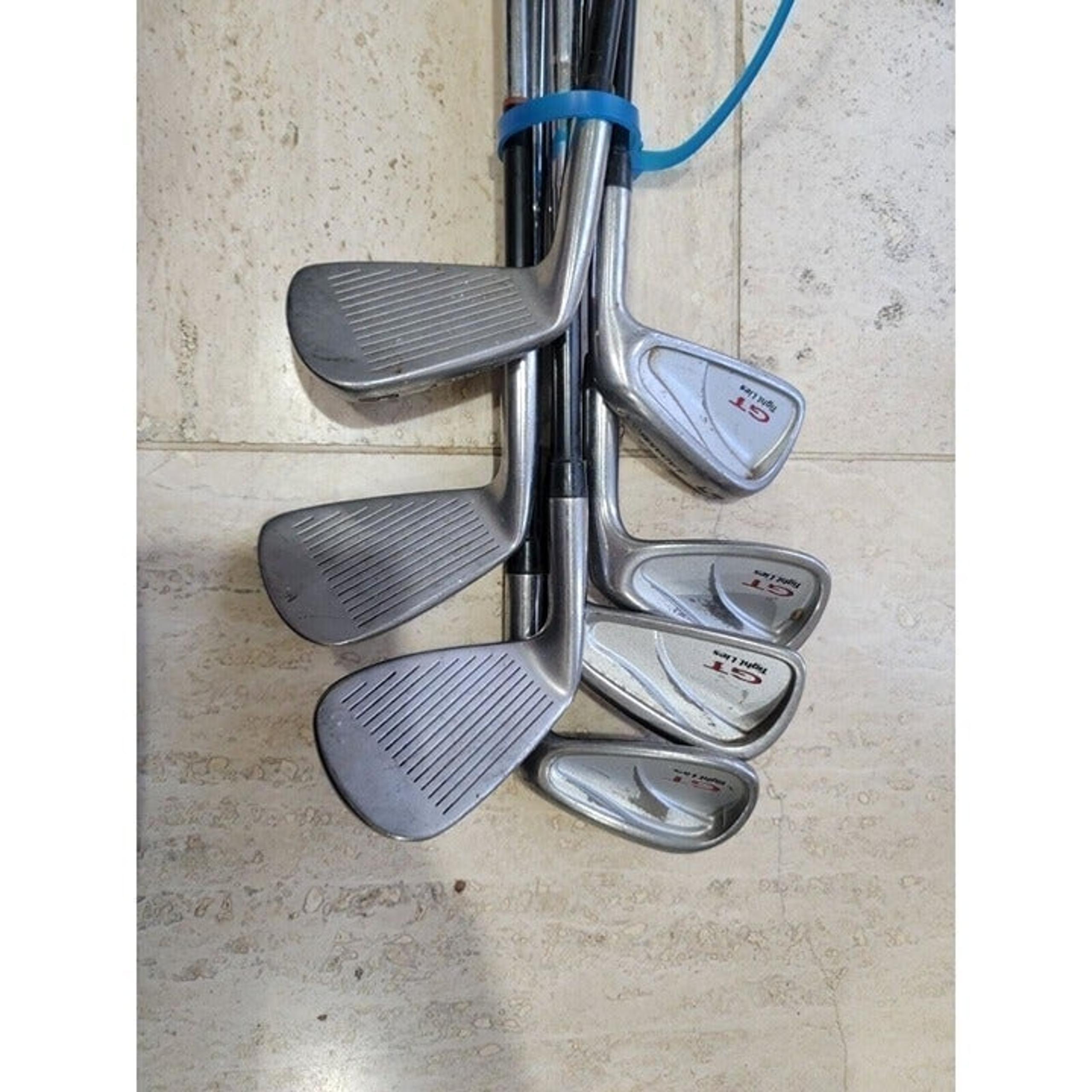 Adams Golf Tight Lies Iron Set P3, 5-9 Lot 7 Clubs GT Steel Shaft Stiff Flex