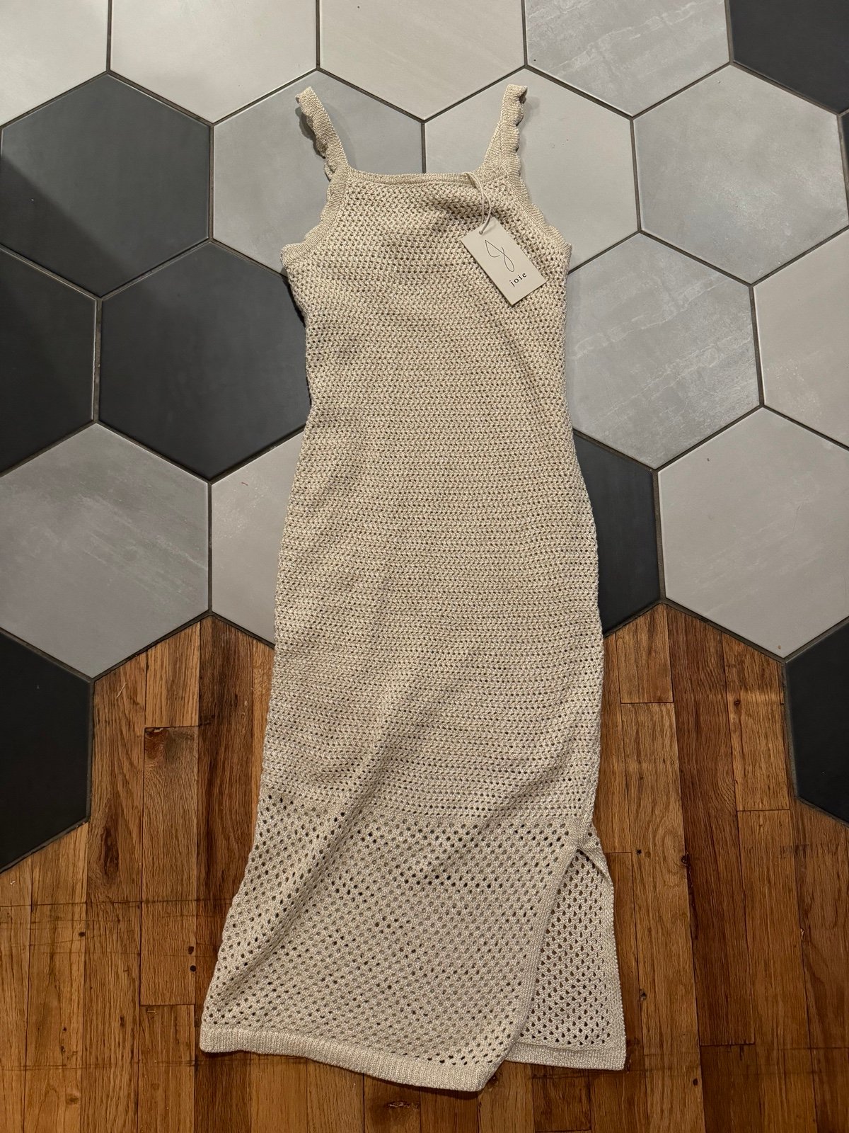 Joie knitted crochet dress sparkle stunning! XS fancy summer