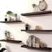 Wood Floating Shelves for Wall Decor, Rustic Wall Shelves