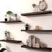 Wood Floating Shelves for Wall Decor, Rustic Wall Shelves