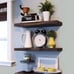Wood Floating Shelves for Wall Decor, Rustic Wall Shelves