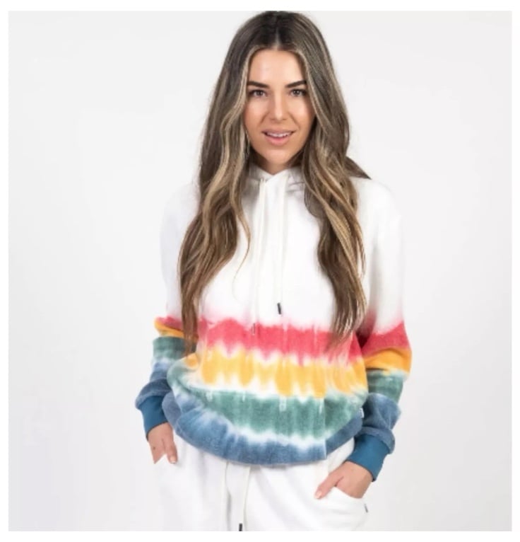NWT Feat Clothing Blanket Blend Hoodie Sweatshirt in Pastel Pebble Size Medium