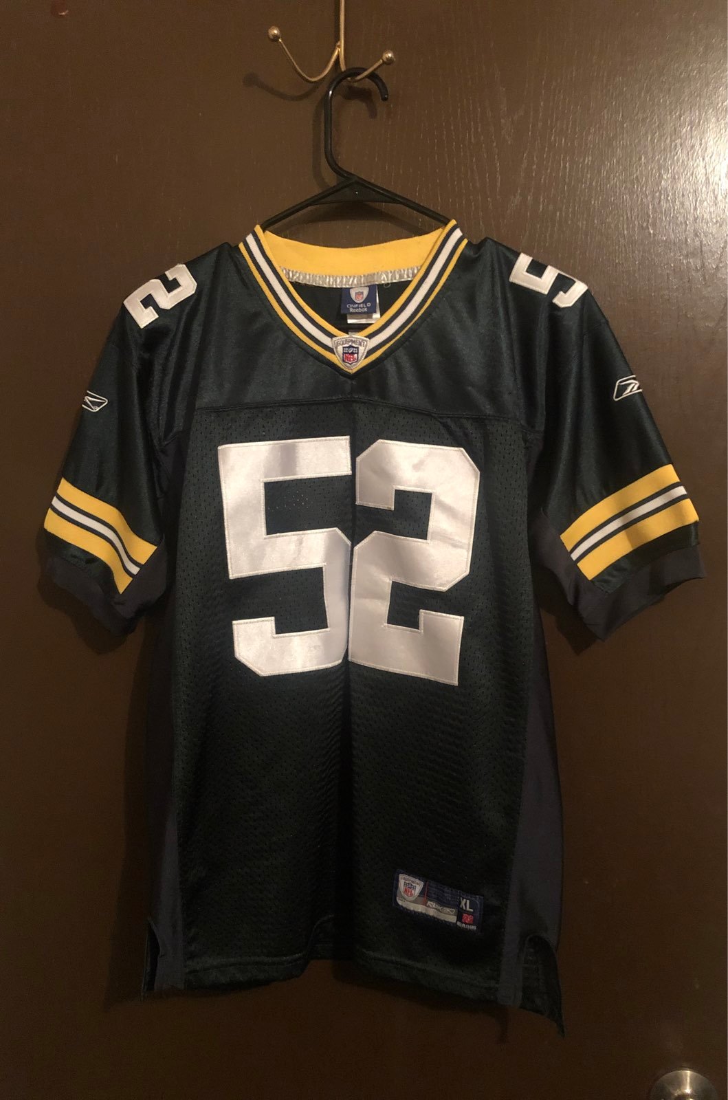 NFLRbkYouthXLPackers#52MathewsSewnJersey
