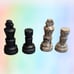 Vintage Chess Set Stone Pieces And Board Made In Pakistan