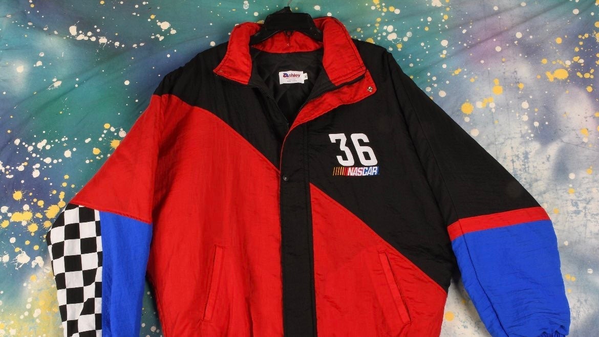 vintage 90s NASCAR #36 KUDOS racing jacket