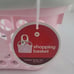 Target Mini Shopping Pink Basket With Grey Handles