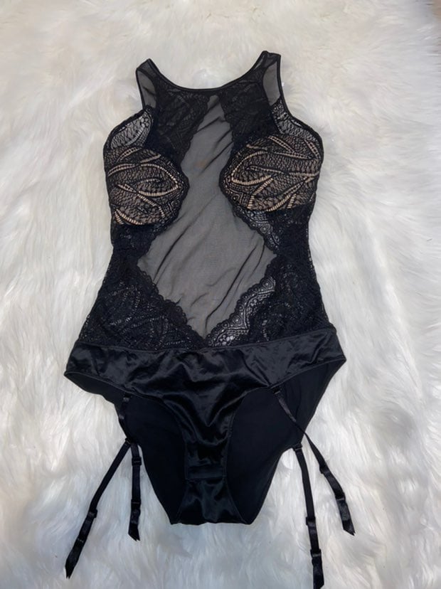 Calvin Klein Black Lace Bodysuit
