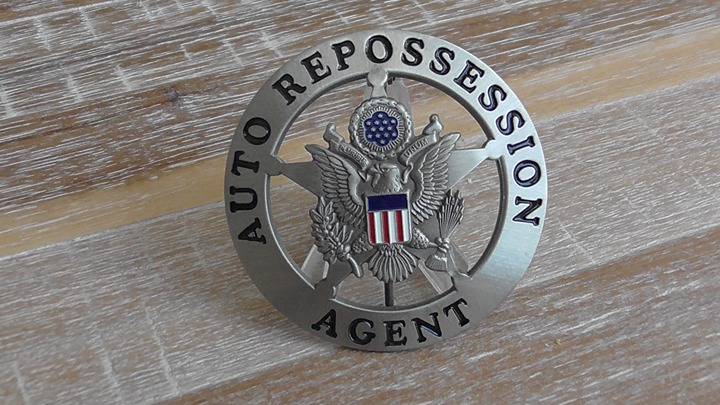 Full Size Security Auto Repossession Agent Metal Lapel Pin #1