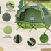Portable 1 Person Raised Camping Tent Cot Combination for Fishing and Hunting