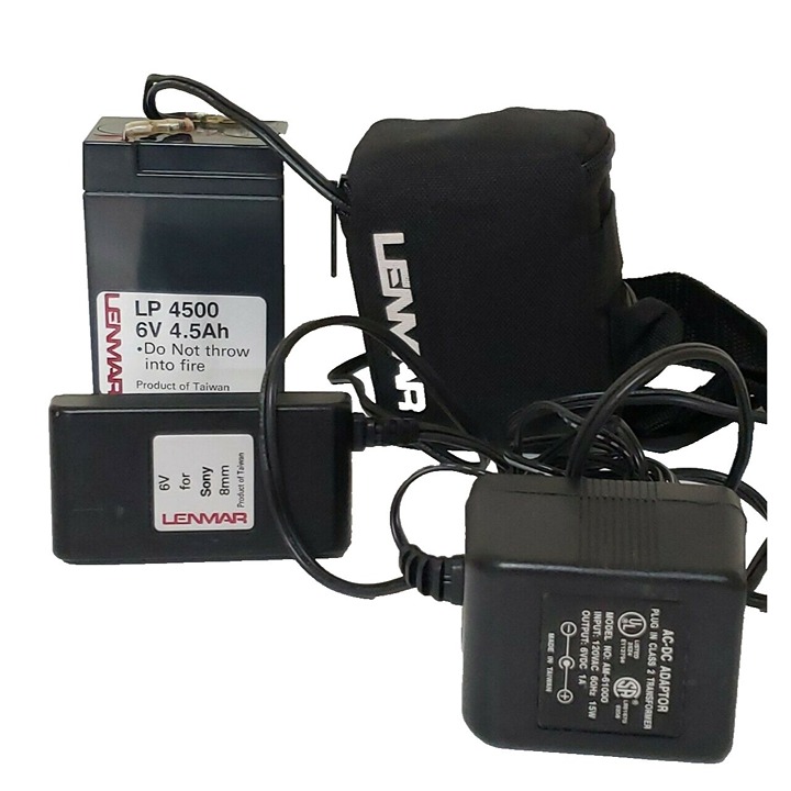 Lenmar Camcorder Battery Pack for Sony 8mm Handycam Video Adapter Charger Case