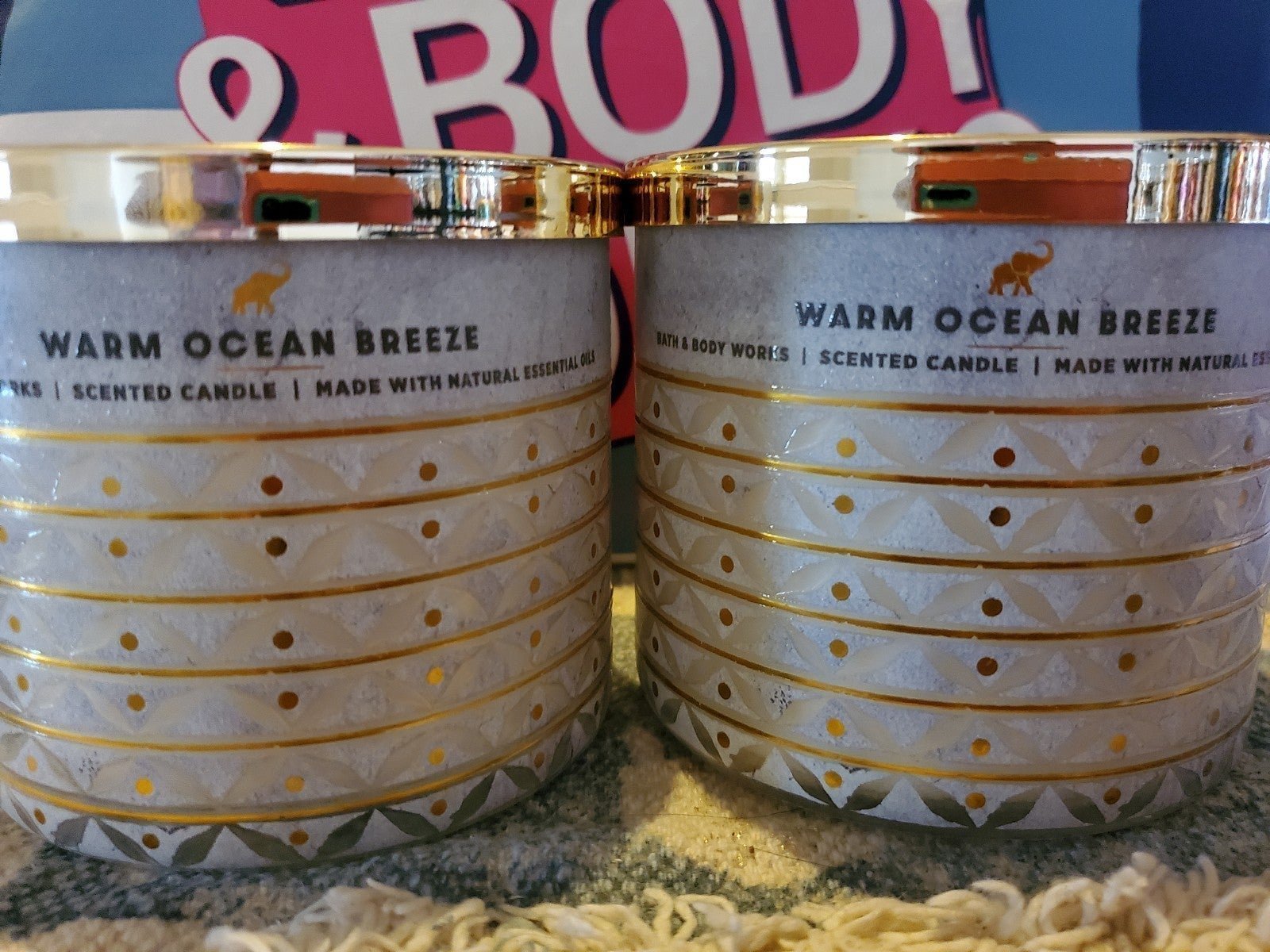 Bath and Body Works Warm Ocean Breeze Candles