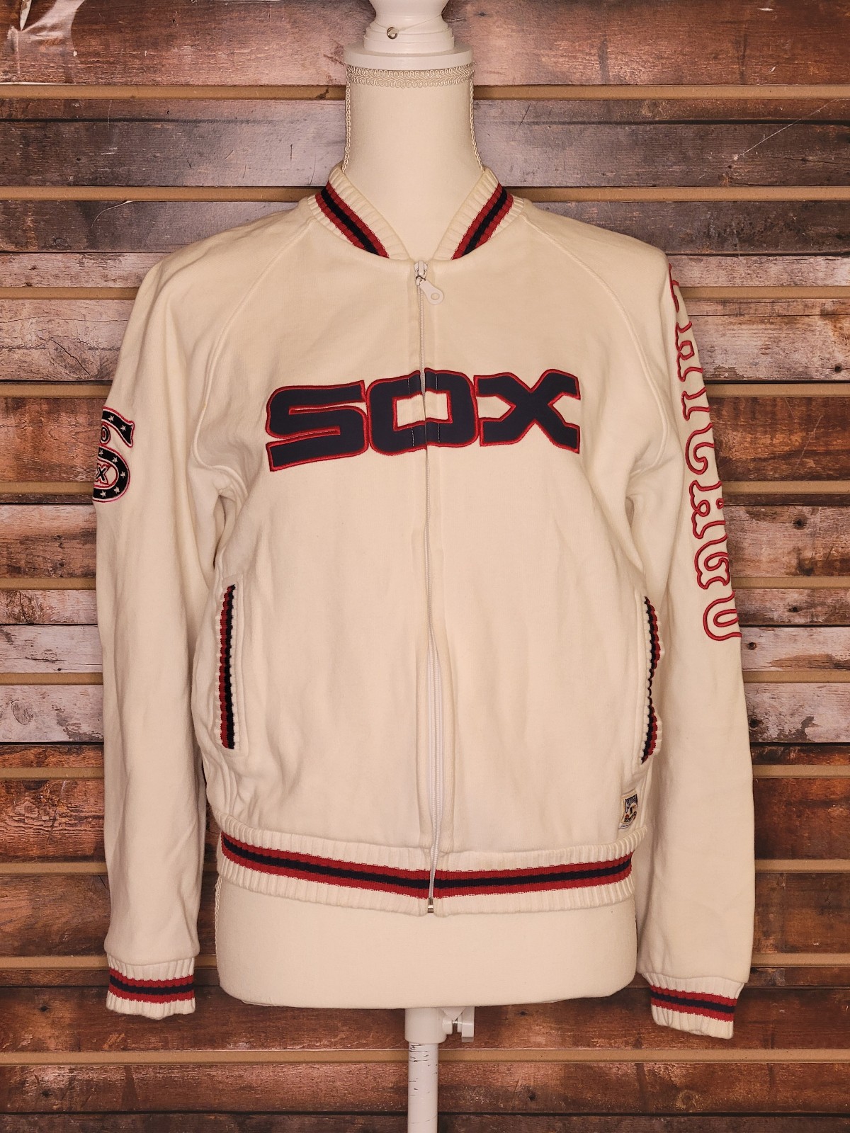 Women's Cooperstown Collection Chicago White Sox Full Zip Jacket Medium