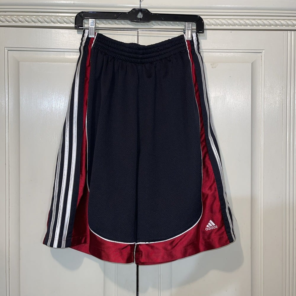 Adidas Track Shorts Men M Red Retro Metallic Shimmer Athletic Old School Gym