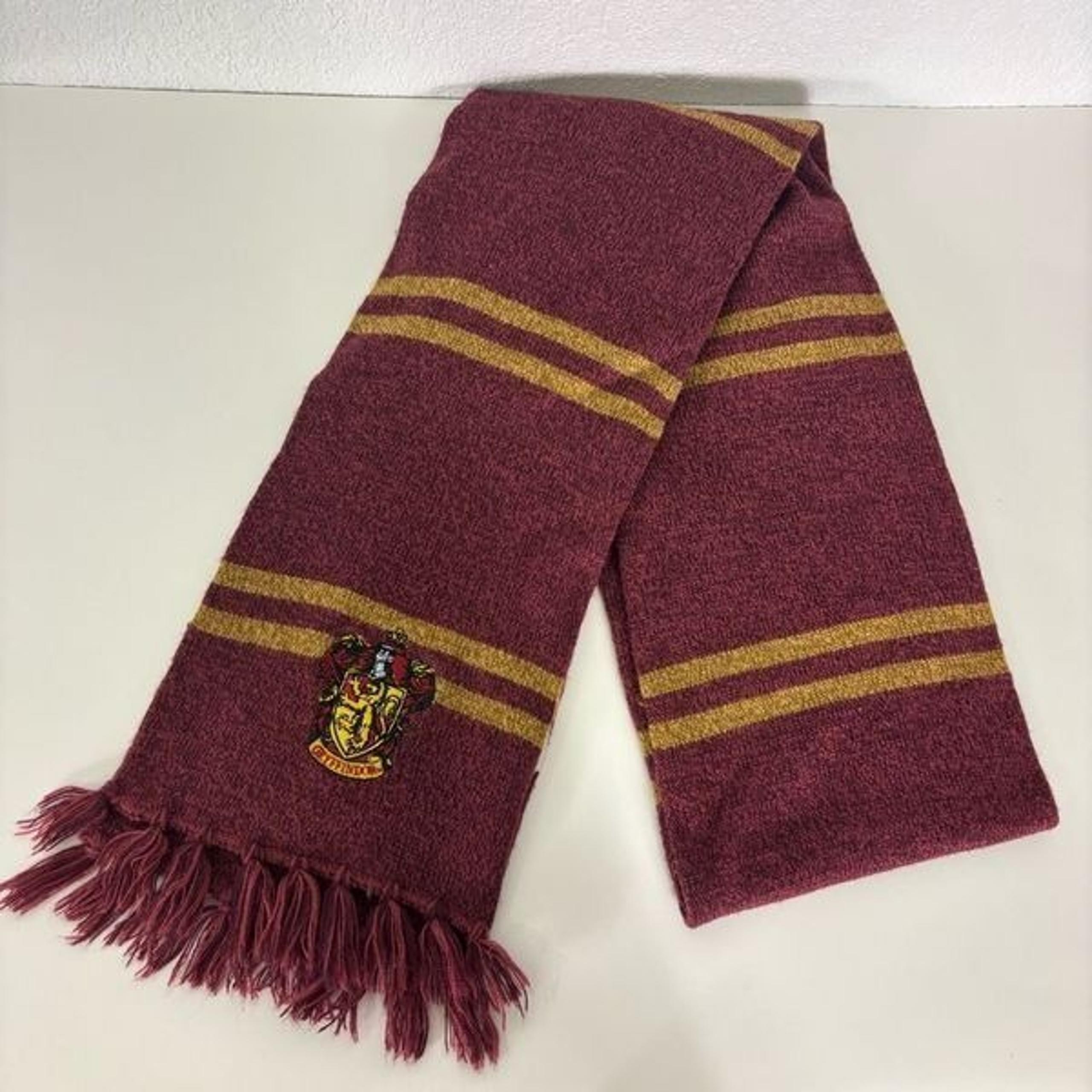 Harry Potter Gryffindor Maroon with Gold Striped Winter Scarf Unisex