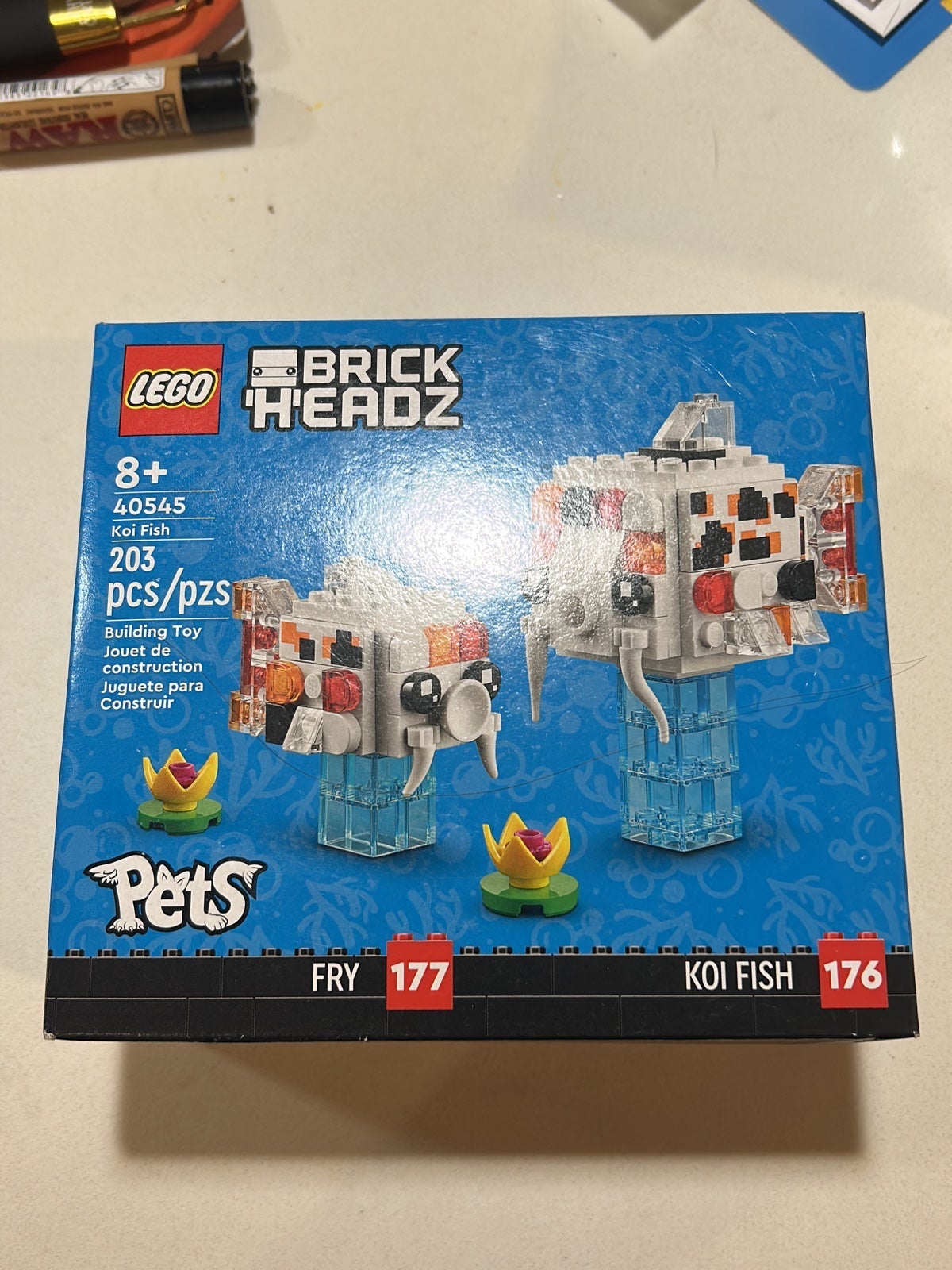 LEGO Koi Fish BrickHeadz 40545 RARE RETIRED