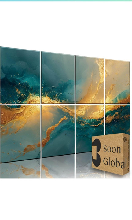 New Soundproof Art Wall Panels 48 x 32 Sound Absorbing Ocean Gleam Wall Art