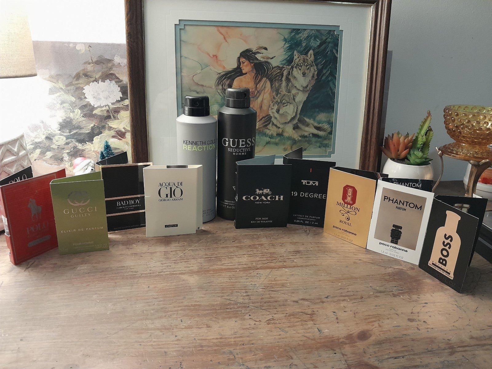 Men's Cologne Body Spray & Samples (13 Piece Bundle)