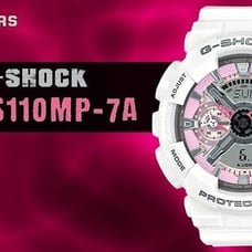 ⌚Casio Baby-G GMA-S110MP in white-pink