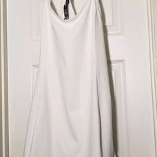 Vuori One Shot Tennis Dress Women's Size XL White Athletic Performance