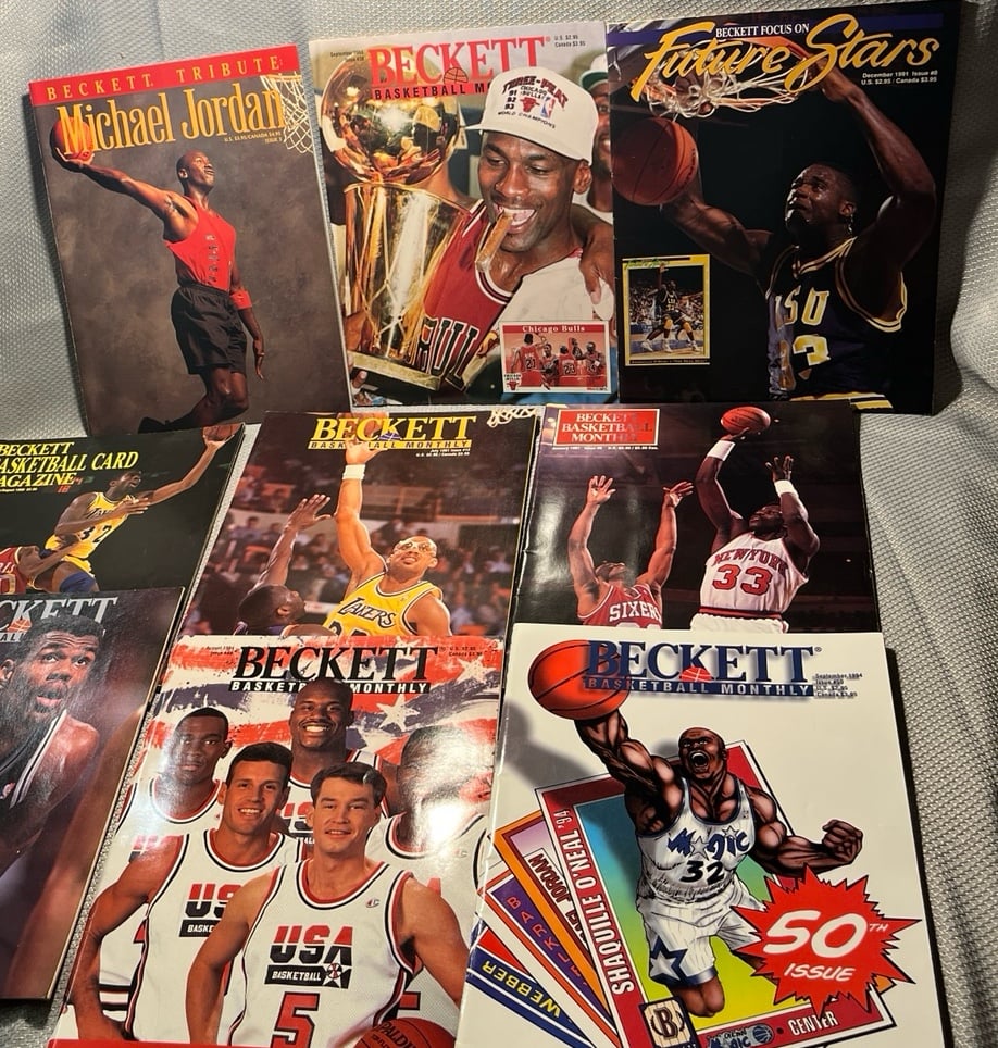 Basketball Greats Vintage Beckett Magazines