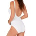 Michael Kors Women’s Lace Up One Piece Swimsuit White Size 8