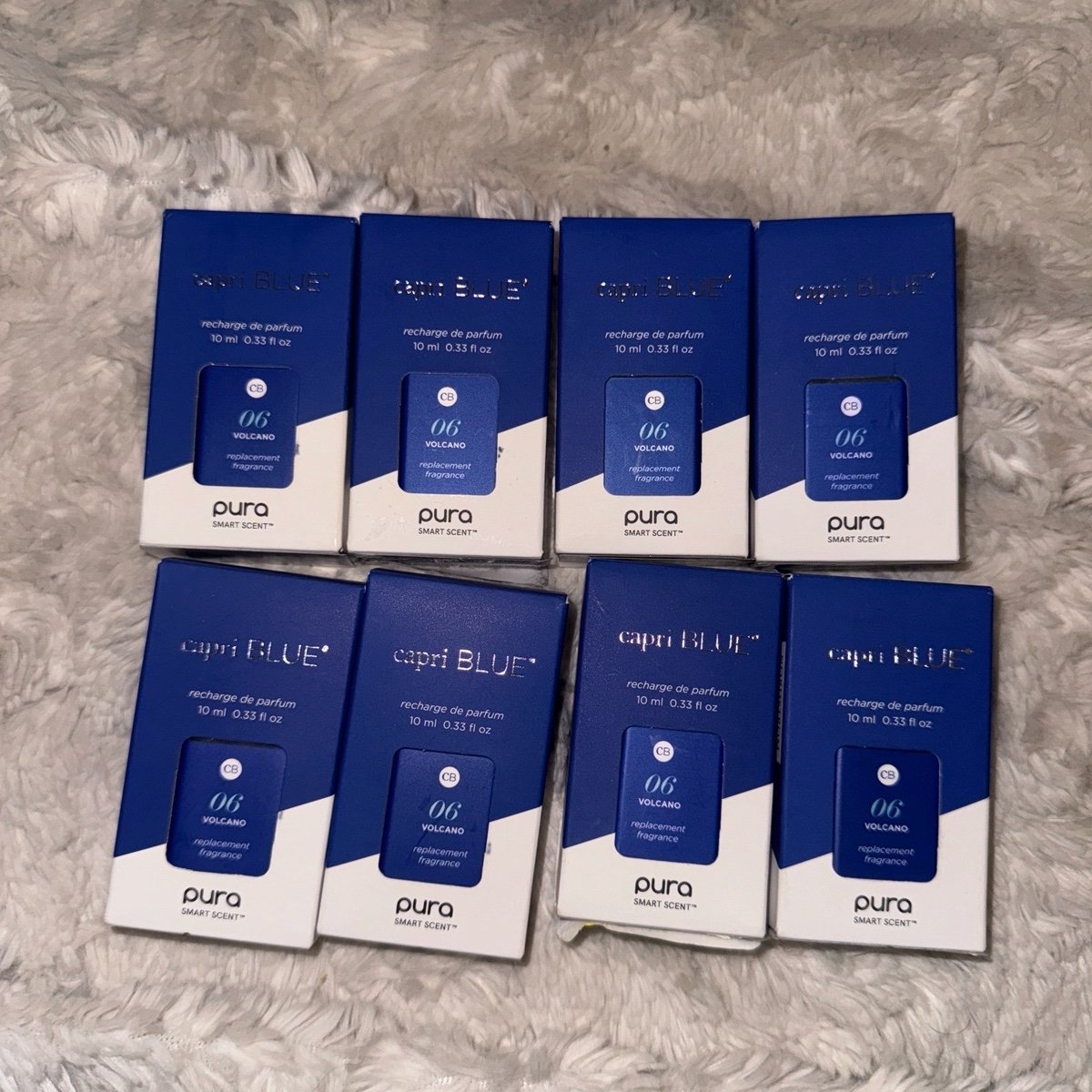8 new Pura scent refills. Scent Number 6 Capri Blue Volcano