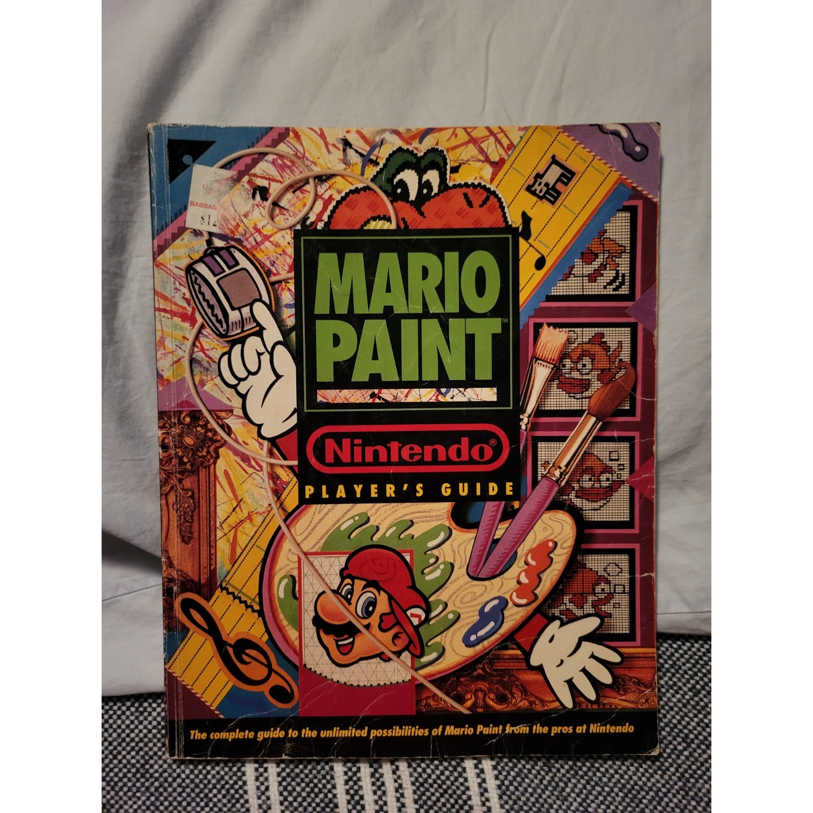 Mario Paint Nintendo Player's Guide Hint Book Super Nintendo SNES