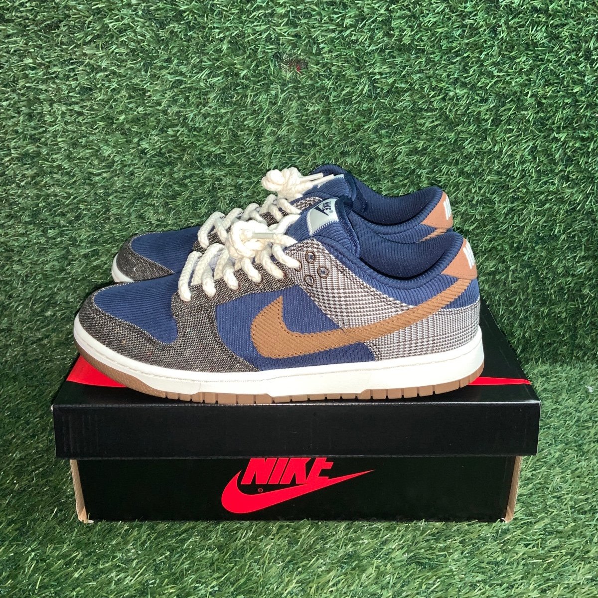 Nike Dunk Low PRM Midnight Navy Baroque Brown FQ8746-410 US10