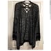 PINK ROSE STRAPPY CARDIGAN SWEATER LARGE